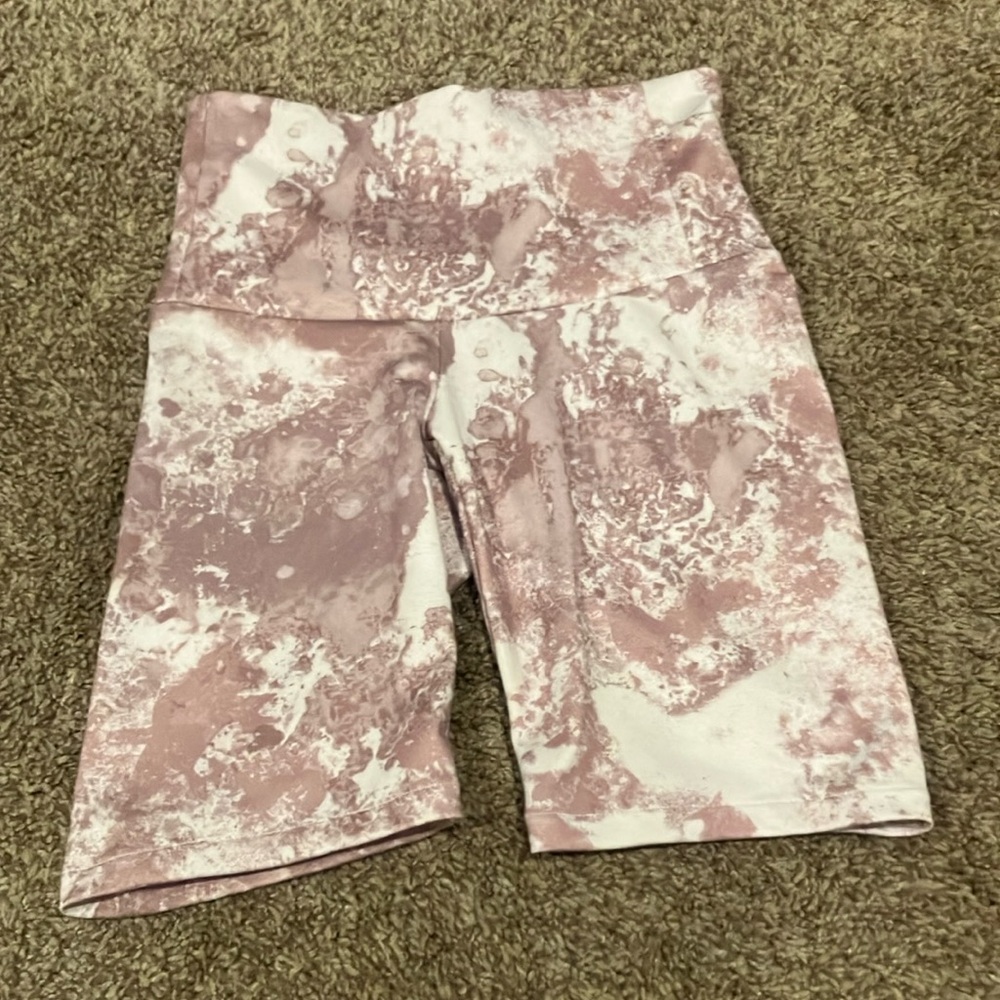 Jo and Jax pink and white cloud shorts